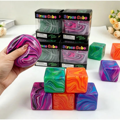 Premium Squishi Cube | Soft Gel Stress Relief Fidget Toy