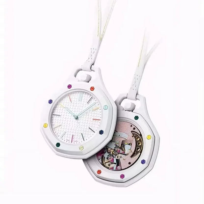 Luxury Octagonal Bag Watch Charm